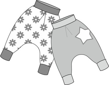 Bloomers, sizes 86/92 and 98/104 - Sewing