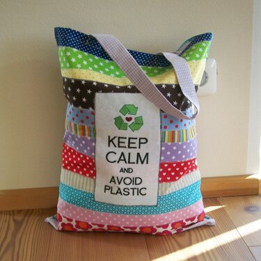 Recycling Freebie Stickdatei Keep Calm - Sticken