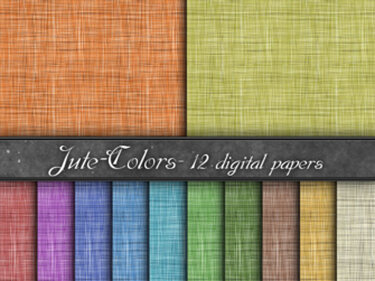 Digital Paper, jute colors, 300 dpi, 12" x 12" - Crafts