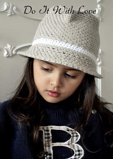 Häkelanleitung E-Book Fedora Sommer Hut 