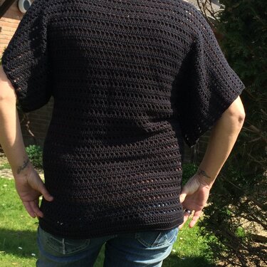 PDF-Häkelanleitung Ärmeloser Lochpulli Pulli Gr. S M L Xl - Bild 3