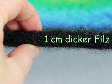 Gefilztes Sitzkissen - Kostenlose Häkel-Filz-Anleitung - Felting