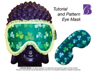 E-Book PDF Pattern and Tutorial Eye Mask - Sewing
