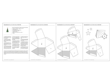 Adventskalender – Tannebaum-Pyramide – Bastelvorlagen und Anleitung - Basteln