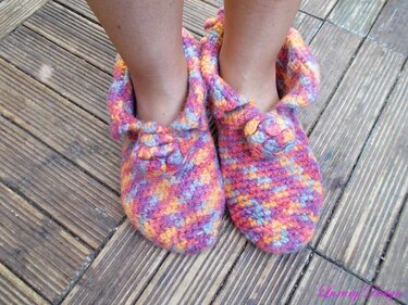 Häkelanleitung Filzhausschuhe Größe 26-43 Lifestyle Design No.14