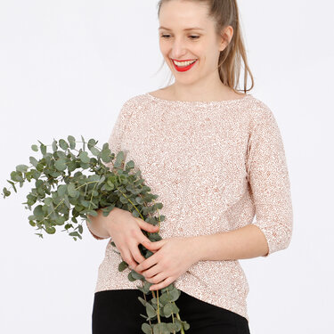 FrauKarla - schnelles Damenshirt mit 3/4-Arm XS-L - Nähen