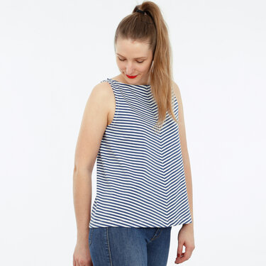 FrauLIZZY - luftiges Damentop aus einem Schnittteil - Nähen