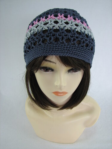 Häkelanleitung Mütze "Kendra", für alle Größen