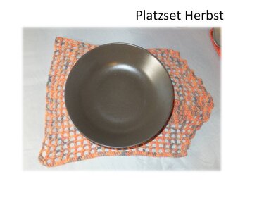 Häkelanleitung Platzset Herbst