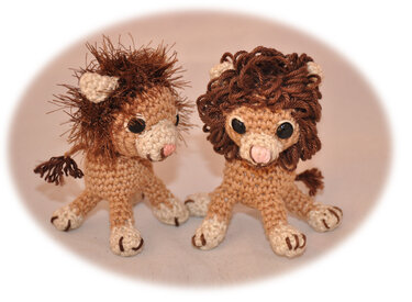 Löwe -Myra  aus "Mein kleiner Zoo" Amigurumi  - Häkeln