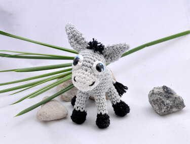 "Esel  - Mentios "  aus "Mein kleiner Zoo" Amigurumi  - Häkeln