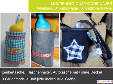 Lenkertasche, Autotasche, Betttasche - Nähen