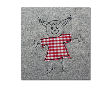 Stickdatei Girl / Mädchen Doodle - Sticken