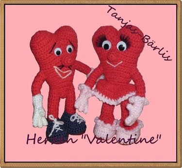 Häkelanleitung Valentine-Herzen Amigurumi