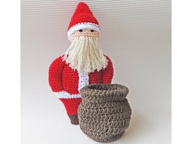 Häkelanleitung Weihnachtsmann