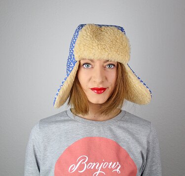 Fellmütze Uschanka Fliegermütze Nähanleitung Kinder Erwachsene Mütze nähen