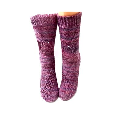 Pattern Socks "Catch the pearl" - Knitting