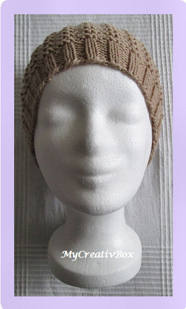 Mütze "Eiszeit", Ku 54-58 , gestrickt - Stricken