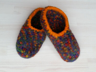 Pattern "Felted slippers "Family" - Felting