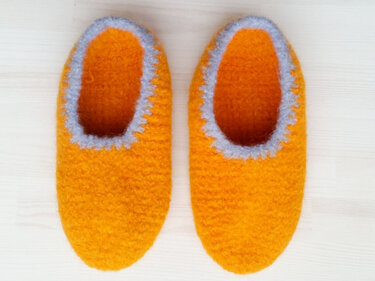 Pattern "Felted slippers "Family" - Felting