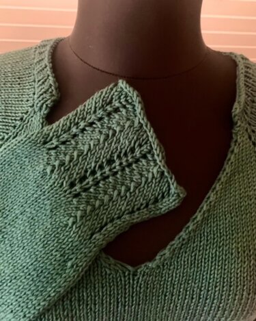 V-Ausschnitt-RVO Sophie, Anleitung als PDF - Stricken