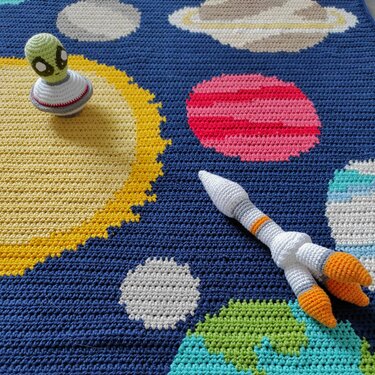 Baby Blanket Space Crochet Pattern