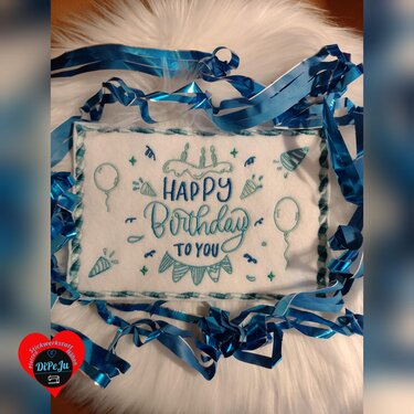 Stickdatei - Happy Birthday to You - Sticken