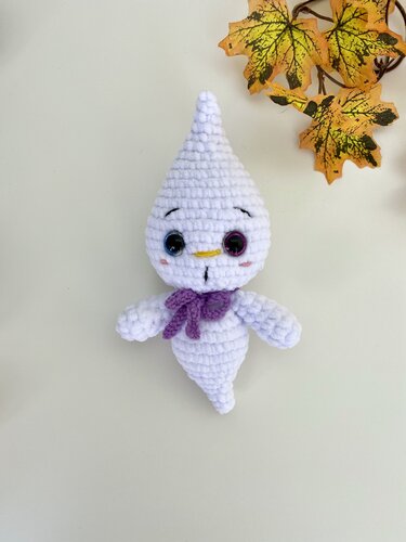 Crochet pattern Ghost doll, Halloween Amigurumi toy plush - fall decor