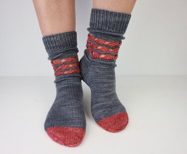Knitting pattern socks "Mrs Smith"