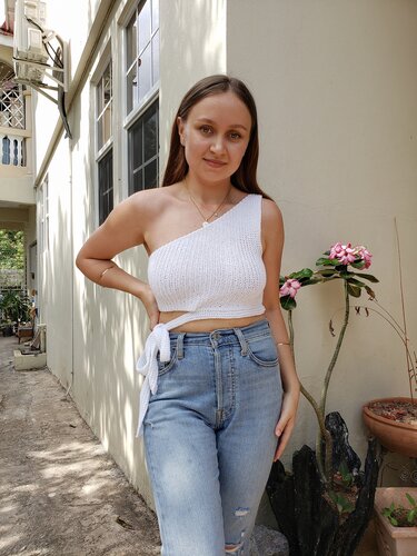 Crochet Pattern: Livia One Shoulder Top