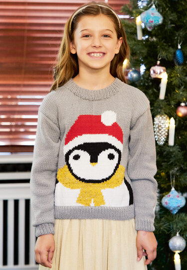 Strickanleitung: Für kleine Tierfreunde Kinderpulli mit Pinguin - Bild 4