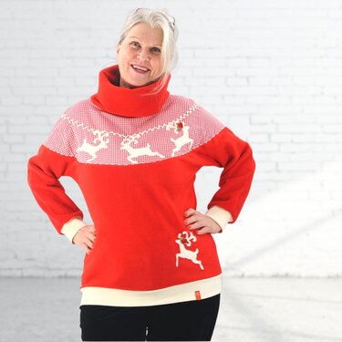 Fledermausshirt Rentje Gr. 34-54 Schnittmuster und Nähanleitung