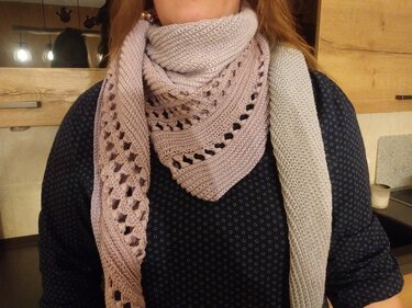 crochet pattern shawl "Winterwonderland"