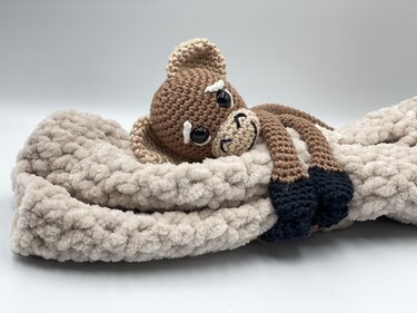 Crochet Pattern - comforter monkey (cuddly monkey)