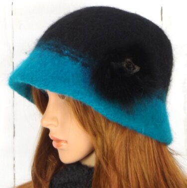 Strickanleitung Filzhut "Cloche"