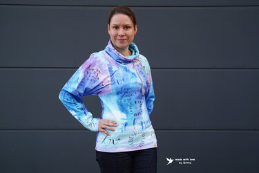 Schnittmuster Shirt/Pullover/Kleid Heiter bis wolkig Gr. 32 - 62 - Nähen