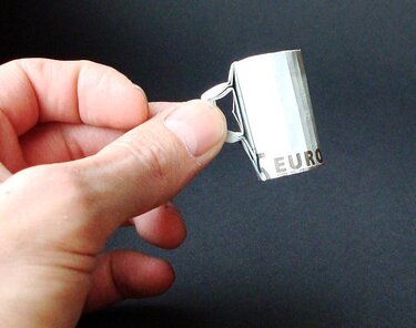 Origami Geldschein Bierkrug (**) - Basteln