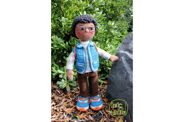 Jamal, Crochet doll, Amigurumi doll, Large doll, 21"/53cm