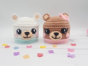 Bear Trinket Box- Crochet Pattern
