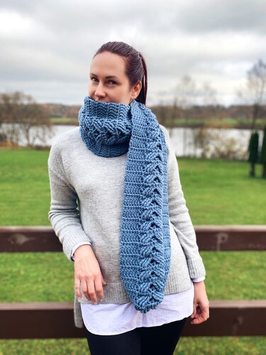 Crochet Pattern - Braided Scarf