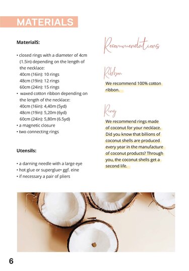 E-Book Makramee Anleitung für Kette zum Selbermachen mit Video-Anleitung - Macrame