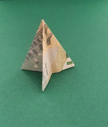 Origami Geldschein Tannenbaum Version 2 (*) - Basteln