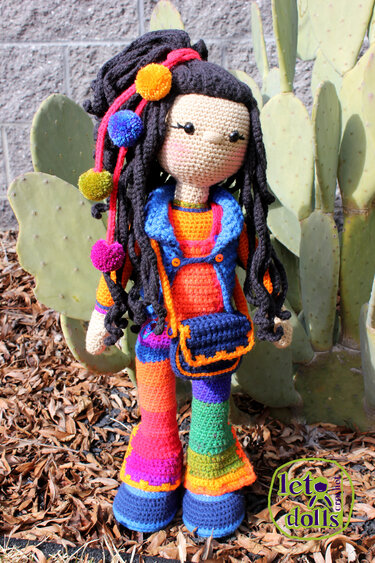 Ivy, Large Crochet Doll Pattern, Amigurumi, 21"/ 53 cm Tall