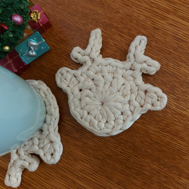 Reindeer Ronny - Christmas Ornament - Gift Tag - Crochet