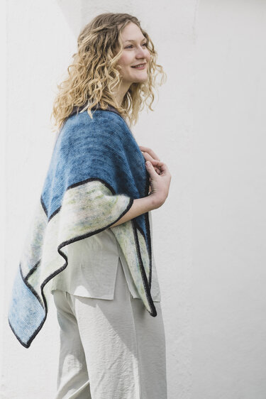 Tuch Strickanleitung  "Graphic" // leichtes Dreieckstuch