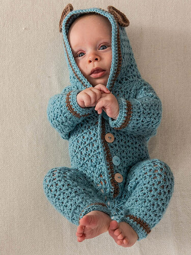 OVERALL BABYBÄR - Häkeln