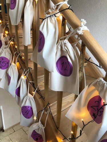 NEU !!!  Plottervorlage Zahlen Adventskalender - Plotting