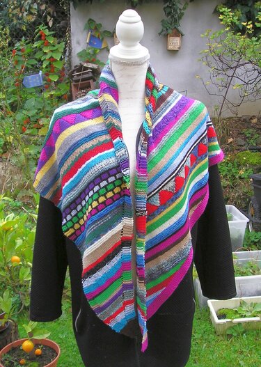 Strickanleitung Dreieckstuch "Kunterbunt 5"