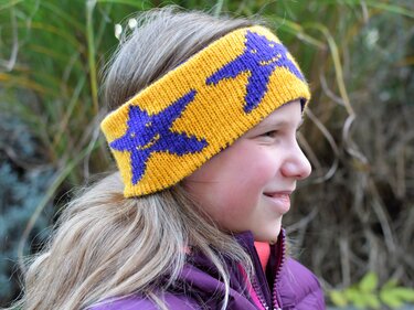 Strickanleitung Stirnband "Smiling Stars" - in Doubleface - Bild 8