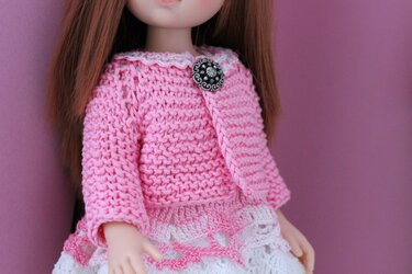 12-inch Dolls Cardigan Knitting Pattern